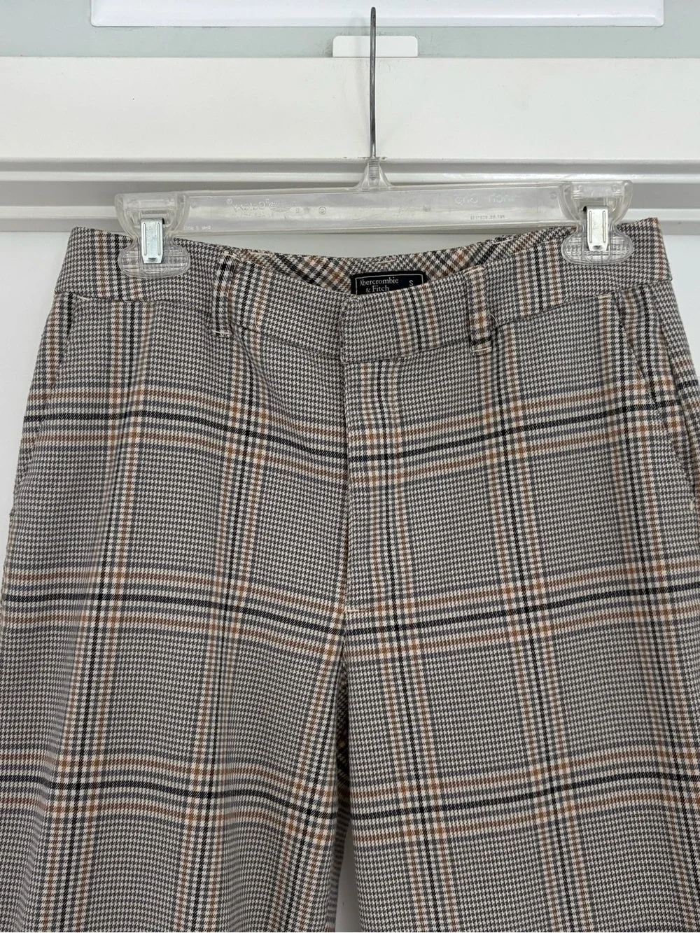 Abercrombie & Fitch Plaid Cropped Straight Pants S